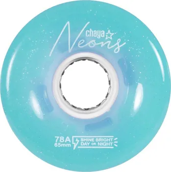 Kolečkové brusle Kolečka Chaya Neon LED Blue (4ks), 65, 38, 78A Powerslide