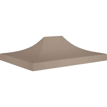 Zahradní altán vidaXL Střecha k party stanu 4 x 3 m taupe 270 g/m2
