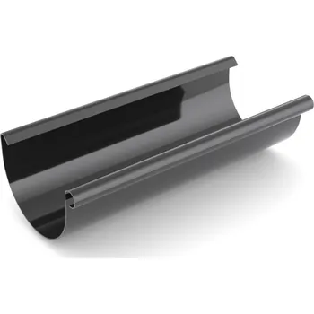 okap BRYZA Žlab, okap plastový Ø 75 mm, délka 3M, Černá RAL 9005