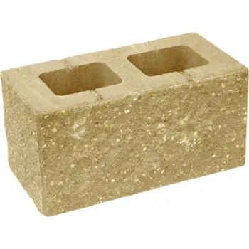 Zahradní obrubník Tvárnice CS-BETON CSBlok třístranně štípaná sloupek 40x20x20 cm okrová