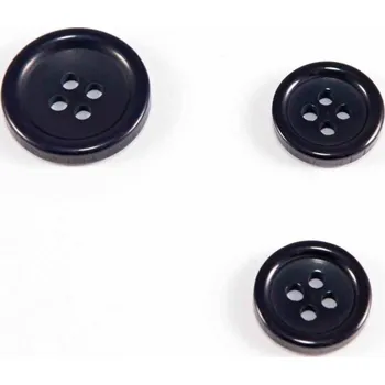 Knoflík Oblekový knoflík - tmavě modrý - průměr 1,5 cm