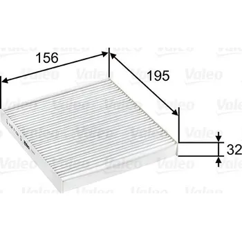 Ventilátor topení a klimatizace Filtr, vzduch v interiéru VALEO 715637