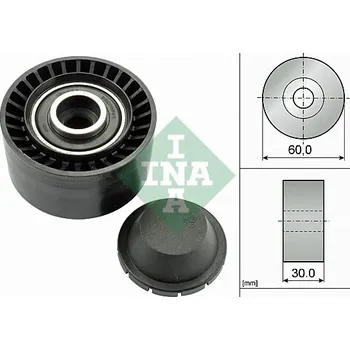 Rozvod motoru Vratná/vodicí kladka, klínový žebrový řemen INA 532 0320 10