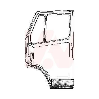 Dveře karosérie Dveře, karoserie VAN WEZEL 1745271