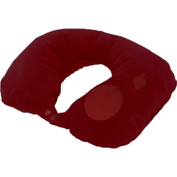 Skladný nafukovací cestovní polštářek Barva: Vínová