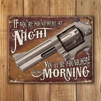 Plechová cedule cedule If Found Here