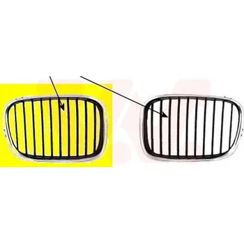 Karosérie Mřížka chladiče VAN WEZEL 0639512