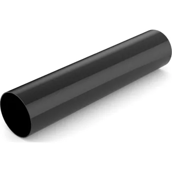 okap BRYZA Svod bez hrdla plastový Ø 90 mm, délka 3M, Černá RAL 9005