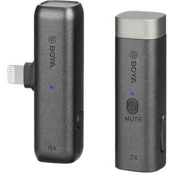 Mikrofon Bezdrátový mikrofonní systém BY-WM3D / 2.4G Mini Wireless Microphone / for Camera, Smartphone, iOS devices (BY-WM3D je bezdrátový inovativní mikrofonní systém )