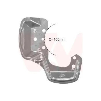 Brzdový kotouč Ochranný plech proti rozstřikování, brzdový kotouč VAN WEZEL 3778372