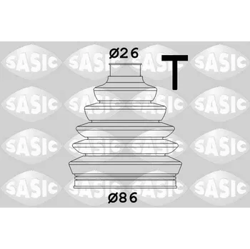Manžeta ke kolu Sada měchů, hnací hřídel SASIC 1906041