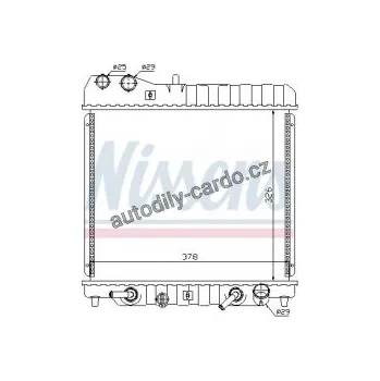 Chladič motoru Chladič motoru NISSENS 68111