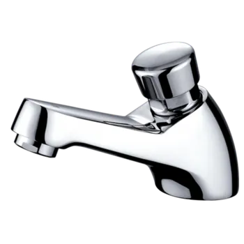 Instalatérský materiál TENDER TR 10 tlačítkový časový stojánkový umyvadlový ventil bez regulace teploty - CHROM TR10