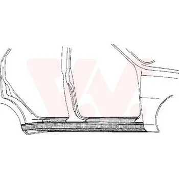 Prah karosérie Nástupní panel VAN WEZEL 5834104