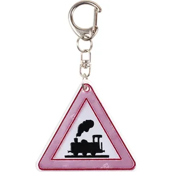 Reflexní přívěsek - Železniční přejezd bez závor - splňuje EN 13356 | EN 17353