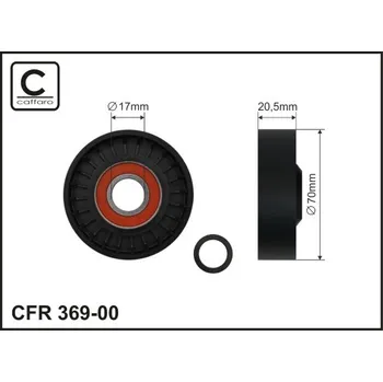 Napínací kladka, žebrovaný klínový řemen Caffaro 369-00