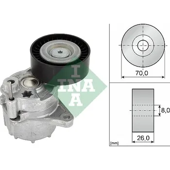 Napínák, žebrovaný klínový řemen INA 534 0481 10