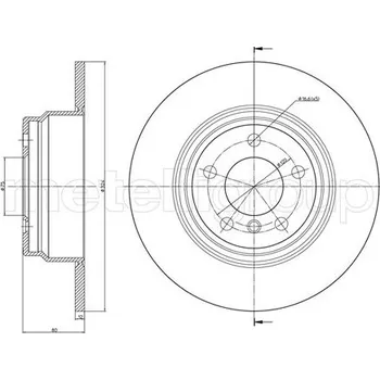 Brzdový kotouč Brzdový kotouč METELLI 23-0782C