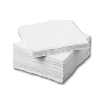 Ubrousky 1vrst. bilý ECO 30x30 (100ks), 1 balení (100ks)