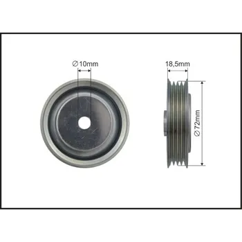 Vratná/vodicí kladka, klínový žebrový řemen Caffaro 432-143