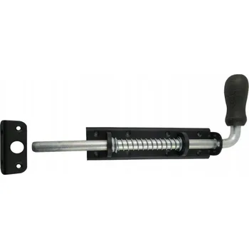 Nábytkové kování ADOBY Zástrč pružinová s dřev.koncovkou WSP500c 500x50mm černá