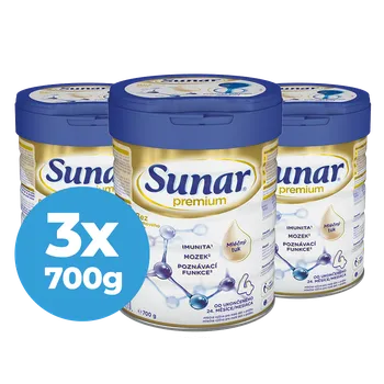 Dětská výživa Sunar Premium 4 batolecí mléko 3x700 g