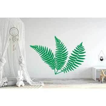 Samolepící dekorace Lepy.cz Samolepka na zeď Dino svět - Pravěká rostlina Velikost (šířka x výška): 30x20cm, Barevná varianta: Lípová zelená