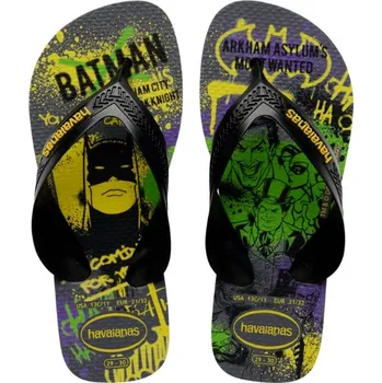 Chlapecké sandály Havaianas chlapecké žabky Marvel Batman 4130302 6808 Steel Grey/Black Velikost: 27/28 Marvel Batman