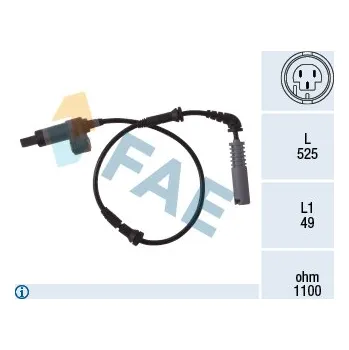 ABS Snímač, počet otáček kol FRANCISCO ALBERO S.A. 78018