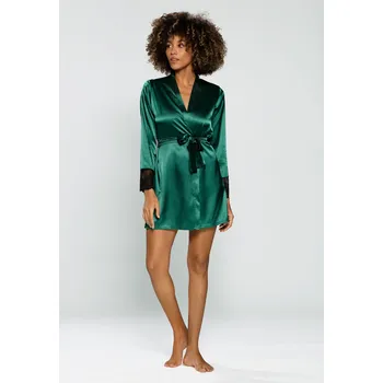 Dámský župan Dámský župan Housecoat Hailey tmavě zelená - DKaren tmavě zelená M