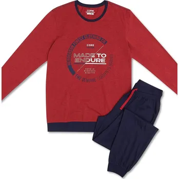 Pánské pyžamo Pánské pyžamo 40033 Bolt - HENDERSON Červená XXL