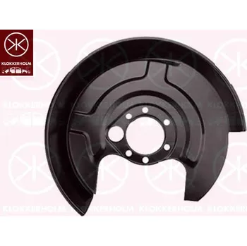 Brzdový kotouč Ochranný plech proti rozstřikování, brzdový kotouč KLOKKERHOLM 0018878