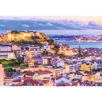 Puzzle Puzzle Ravensburger Lisabon a hrad sv. Jiří, 1000 dílků + k objednávce puzzle zdarma