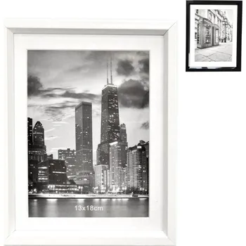 Rám na obraz Fotorámeček UH bílý/černý 13x18 cm