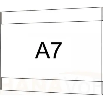 Plastová kapsa A7 na šířku typ C PVC kapsa A7Š - 1 ks