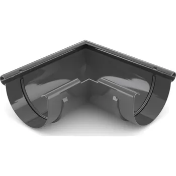okap BRYZA Roh žlabu vnější plastový Ø 150 mm, Antracit RAL 7021