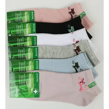 Dámské ponožky PESAIL Dámské bambusové zdravotní kotníkové ponožky X38W Velikost: 35- 38