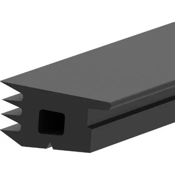 Zábradlí Těsnění skla 16,76-17,52, 5 m, exteriér - černá