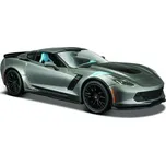 Maisto Corvette Grand Sport 2017, metal šedá, 1:24