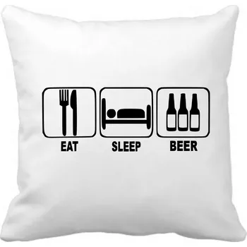 Polštář Fenomeno Polštářek - Eat sleep beer
