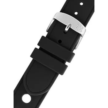 Silikonový řemínek Morellato Bracciano 5760187.019 M, černý - 20 mm