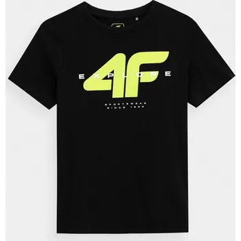 4F 4FJSS23TTSHM290 DEEP BLACK Dětské tričko EU 128
