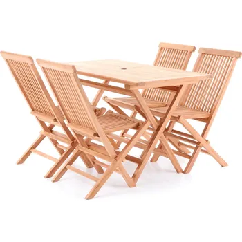 Zahradní sestava ZATE Dřevěná skládací sestava TEAK CLASIC SET 4