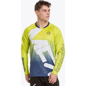 cyklistický dres Meatfly Pánský cyklodres Meatfly Liam - Safety Yellow/Blue L