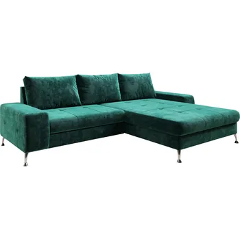 Sedací souprava Rozkládací sedací souprava, smaragdová, pravá, VASAT ROH