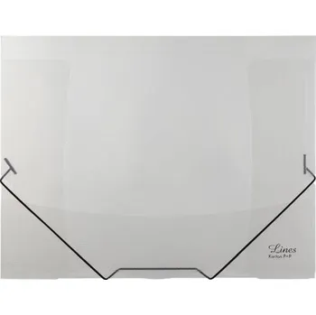 Složka tříklopá s gumou průhledná, čirá