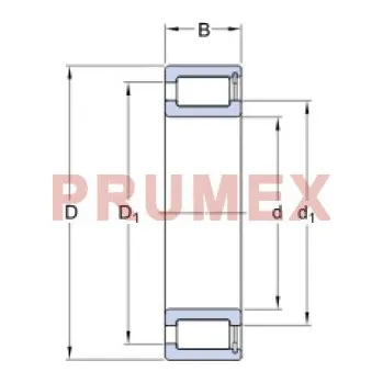 SKF NCF 3006 CV válečkové ložisko