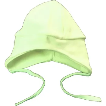 Kojenecká čepice Čepice kojenecká zavazovací - bavlna - KLASIK zelená - vel.50