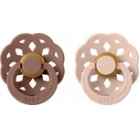 BIBS Boheme cumlíky z prírodného kaučuku 2ks - veľkosť 2 - Woodchuck / Blush