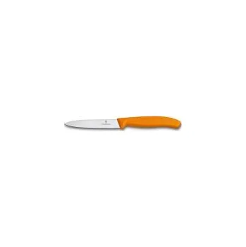 Kuchyňský nůž Victorinox Nůž na zeleninu 10 cm oranžový Oranžová nůž